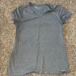 Eddie Bauer grey v neck